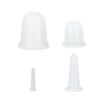 masseerijad, silikoonist kehamassaaži tasside komplekt &ndash; spetsiaalselt k&otilde;ikidele kehaosadele, sh n&auml;ole, seljale, jalgadele, tselluliidivastased vaakumkupud, valged