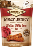 Brit Carnilove Jerky Chicken & Wild Boar kana- ja metssealihaga, 100 g