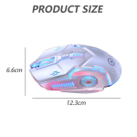 Hiir, programmeeritav m&auml;nguhiir, 6 nuppu, 4 reguleeritavat DPI-d, valge