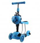 &Otilde;nnelikud inimesed Laste tasakaaluliikur 3 &uuml;hes LED ratastega, sinine