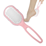 Vannitoatarvikud, nahakivieemaldaja, jalaviil m&auml;rjale v&otilde;i kuivale nahale, pedik&uuml;&uuml;ri t&ouml;&ouml;riistad, &otilde;rnalt eemaldatud kallus ja surnud nahk, lihtne kasutada, roosa