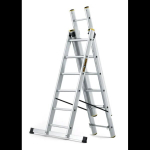 DRABEST PRO alumiiniumredel 3 osa, 3x6 astet, 150 kg