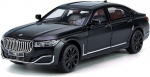 Mudel BMW 7 Black 1:24 valguse ja heliga, must