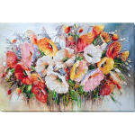 Peahelmeste tikkimiskomplekt Abris Art. &Otilde;rnad lilled (lilled) 27x40 cm AAB-805