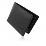 Meeste must nahast rahakott RFID kaitsega Paolo Peruzzi T-67-BL