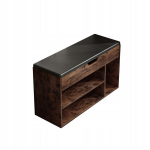 Suur jalatsikapp istmega 2 riiulit puidust retroh&otilde;nguline klassikaline katusekapp