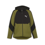 Meeste lukuga pusa PUMA EVOSTRIPE Full-Zip Hoodie DK Olive Green - 67899533, oliiviroheline