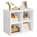 Avatud modulaarne raamaturiiul, valge