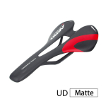 (-UD punane matt) Itaalia tipptasemel 3K v&otilde;i UD maastikujalgratta t&auml;iss&uuml;sinik sadul maanteeratta sadul MTB eesmine Sella Seat ZD136 jalgratta sadul, (-UD raudonas matinis)