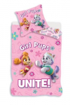 Puuvillane voodipesukomplekt Paw Patrol Unite Kidsile 100x140cm, padjap&uuml;&uuml;r 40x45cm.