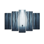 Viieosaline reproduktsioon Mees metsas