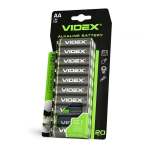Patareid Videx AA Alkaline, 1,5V, 2600mAh, 20 tk.