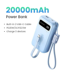 Akupank UGREEN Power Bank Type-C Kiire Laadimine iPhone'ile - Sinine, 20000mAh