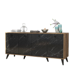 Konsoollaud Kalune Design Elite 1618, must / pruun