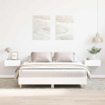 kaheinimese voodi，t&auml;iskasvanu voodi，voodiraam ilma madratsita, valge, 140 x 200 cm, tehispuit CFE9716562
