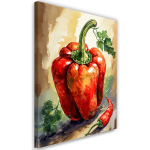 Seinapilt, Punane paprika Toit