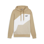 Meeste vabaaja kampsun PUMA POWER Colorblock Hoodie TR Prairie Tan - 67893183, beež