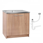 Sonoma kapi all valamu, valamu, sifoon, 80cm