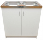 K&ouml;&ouml;gikapp, valamu, valge, 80x50cm