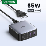 S&uuml;learvuti Ugreen 100W 65W Gpoger 4-in-1 t&ouml;&ouml;laua s&uuml;learvuti adapter-quite 100w USA pistik
