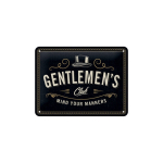 Metallplaat 15x20cm / Gentlemen&acute;s Club