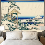 Fuji m&auml;gi ja suurep&auml;rane Kanagawa Banga seinavaip - Jaapani seinakujundus - 5, 150x280cm