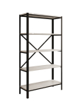 Raamaturiiul Furniture Rene, valge
