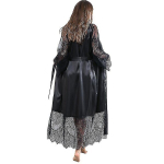 Naiste madalamad kubernerid Night t -s&auml;rkide &ouml;&ouml; pikkade m&auml;hitud hommikumantra jaoks une_black_3xl, XXXL
