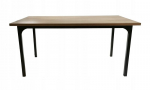 Laud Vita, 140x80x75 cm, pruun/must