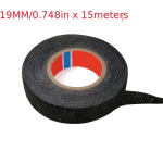 15-meetrine kuumakindel elektrilint, must pol&uuml;esterkangas kaablihalduseks, 19 mm