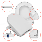 ROCA HAPPENING vabalt seisev k&otilde;va antibakteriaalne WC-iste