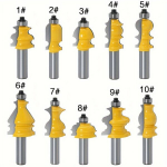 1-10tk 1/2-tolline 1/4-tolline Peitli Eriline Vormimis Puidutreippari Puitfreesimiseks T&ouml;&ouml;riistad, 10 vnt / rinkinys 1/2 colio kotas