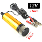 Mini -auto elektriline &otilde;lipump 12 V 24 V kuni suitsetamine diisel&otilde;li, kastke alumiiniumsulami korpus, 12 l/min k&uuml;tusepump