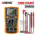 ANENG DM850 Automaatne Digitaalne Multimeeter Tester, Geltona su dėžute