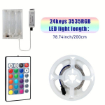 LED riba patareidiga pult, 78,74 colio / 200 cm