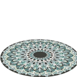 Mandala Vaip Pol&uuml;esterist, 78,74 * 78,74 colio / 200 * 200 cm