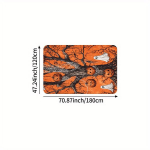 Halloween-teemaline pehme vaip, 47,24 colio * 70,87 colio (120 cm * 180 cm)