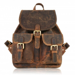 Naiste vintage nahast urbanistlik seljakott Paolo Peruzzi T-16-BR
