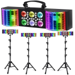 LIGHT4ME MAGIC BAR 3 valguse multiefektiga RGBW 3in1 valge strobe juhtmevaba kaugjuhtimisaluse komplekt
