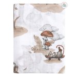 Ega Laste m&auml;hkmevaipavaip 120x120 cm Fox on a Bike (rattaga)