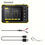 T&auml;iendatud Mini Tasku Ostilloskoop - 2.5MSa/s N&auml;idissagedus, 200KHz Ribalaius, K&auml;eshoitav Digitaalne Skaala Type-C Laadimisega, DSO-152-Standartas