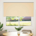 pimendav ruloo，privaatsuse kardina Beež 150x130 cm kanga laius 146,6 cm pol&uuml;ester CFE27189