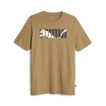 Meeste vabaaja T-s&auml;rk PUMA GRAPHICS PUMA Wording Tee Toasted - 67718585, pruun