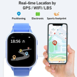 Nutikell Wonlexi laste nutikella Android GPS SOS WRUNT CLOSS - must ja pistik