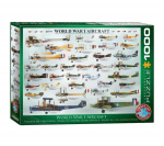 Pusle Eurographics, 6000-0087, WWI Aircraft, 1000 tk