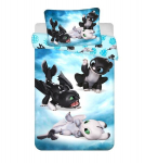 Voodipesukomplekt Kuidas treenida draakonit, 100x135 cm, 2 osaline