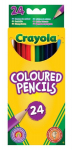 V&auml;rvilised pliiatsid Crayola, 24-osaline komplekt, ette teritatud, erksad v&auml;rvid