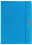 A4 kaust koos kummipaelaga Color Blocking sinine - HERLITZ