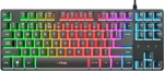 M&auml;nguriklaviatuur - Trust GXT 833 Thado TKL USB RGB Must