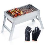 Kaasaskantav kokkupandav s&ouml;egrill Vilde 46 x 21 x 27 cm h&otilde;be/teras